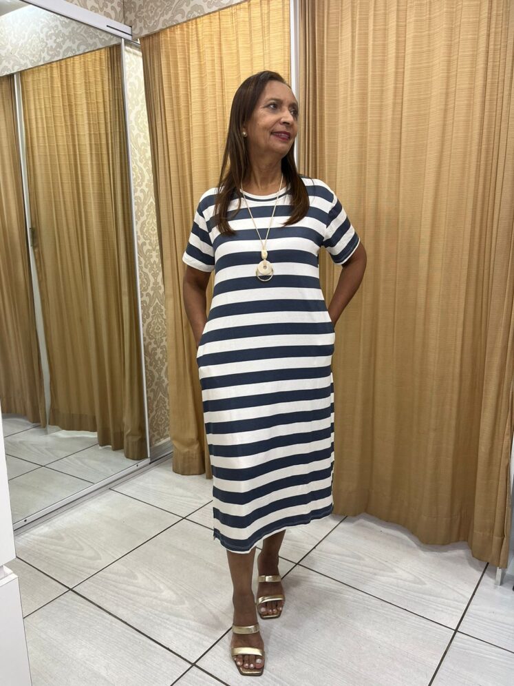 Vestido Midi Listrado - Image 2