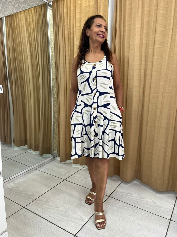 Vestido Regata com Botões