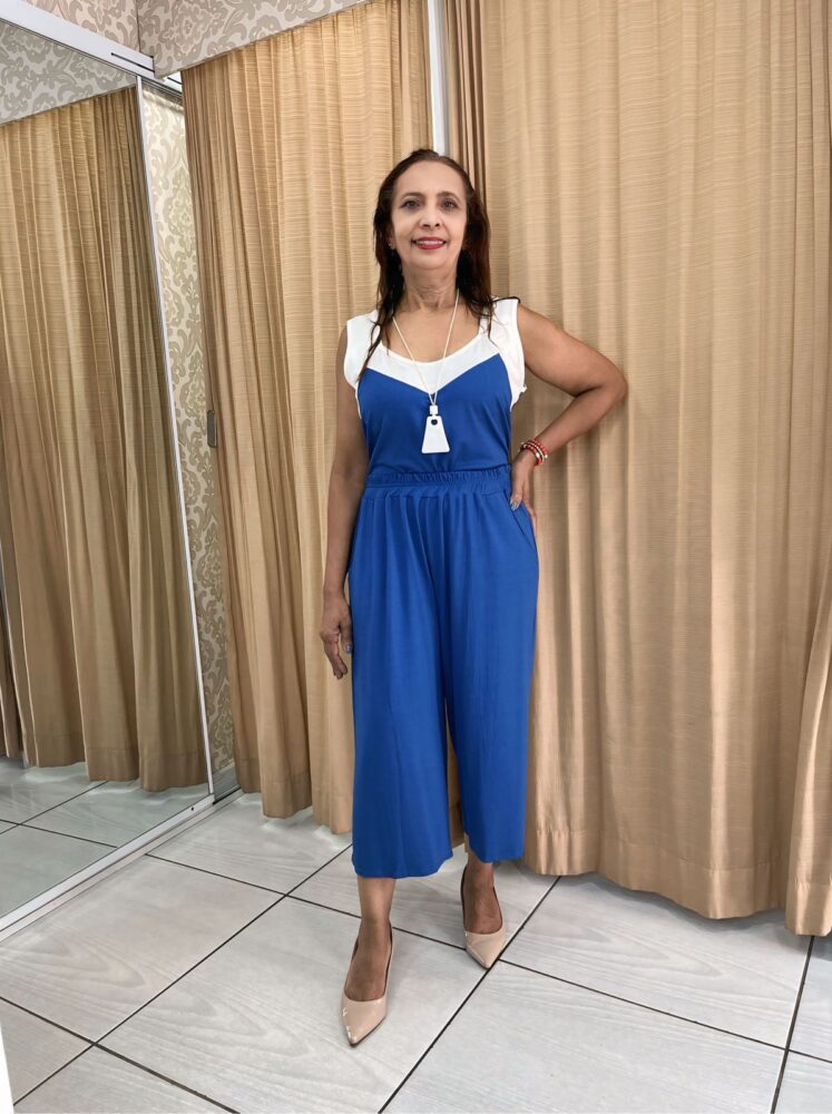 Conjunto pantacourt e  regata