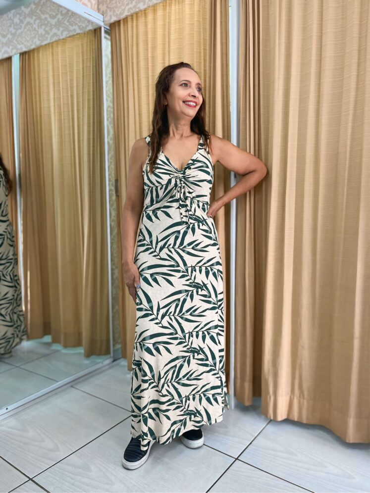 Vestido longo plus size estampado - Image 2