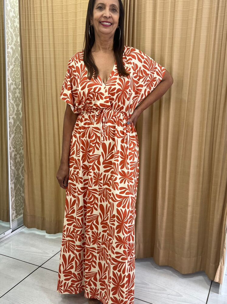 Vestido longo plus size